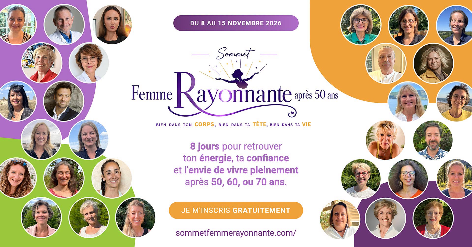 femme rayonnante après 50 ans